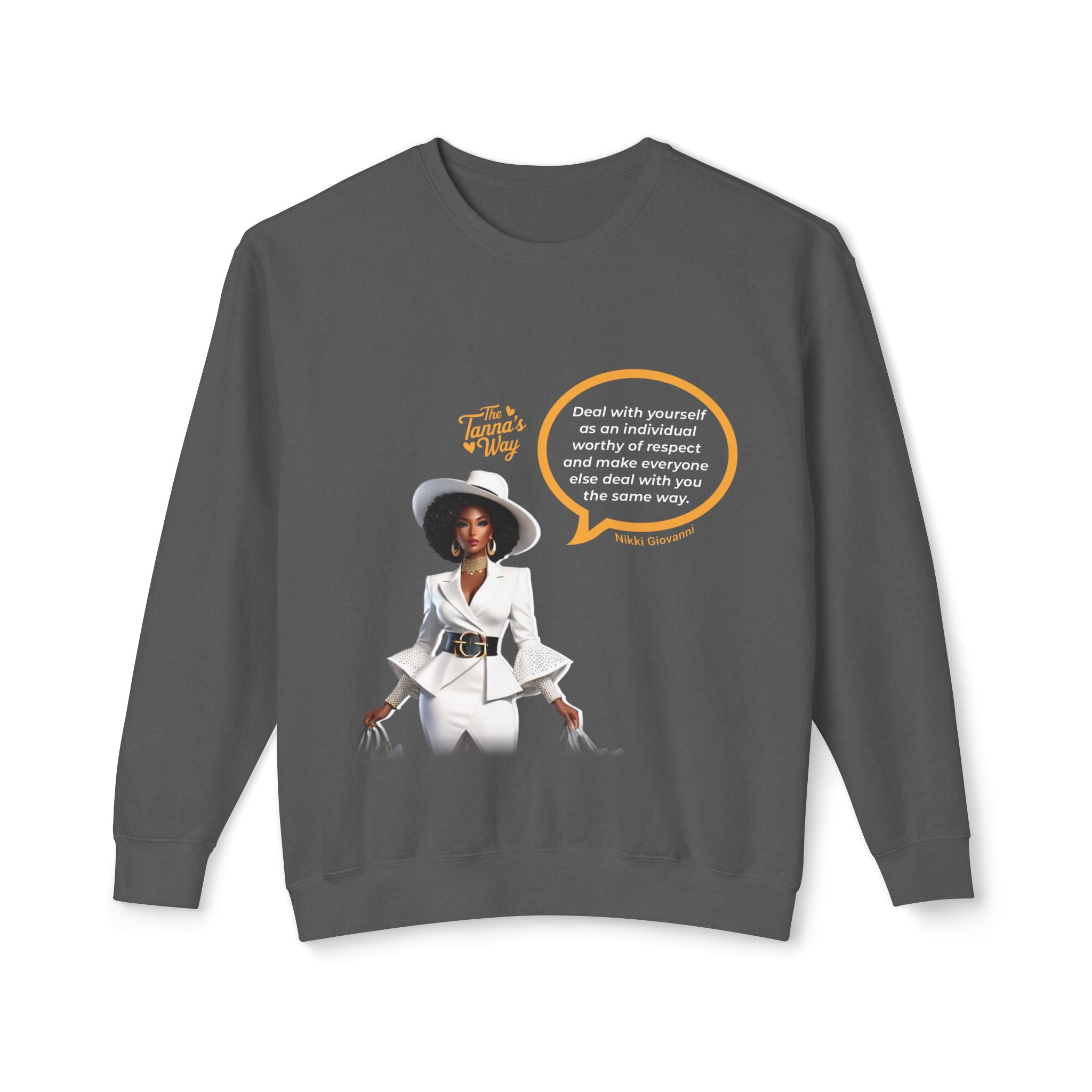 Nikki Giovanni | Unisex Lightweight Crewneck Sweatshirt